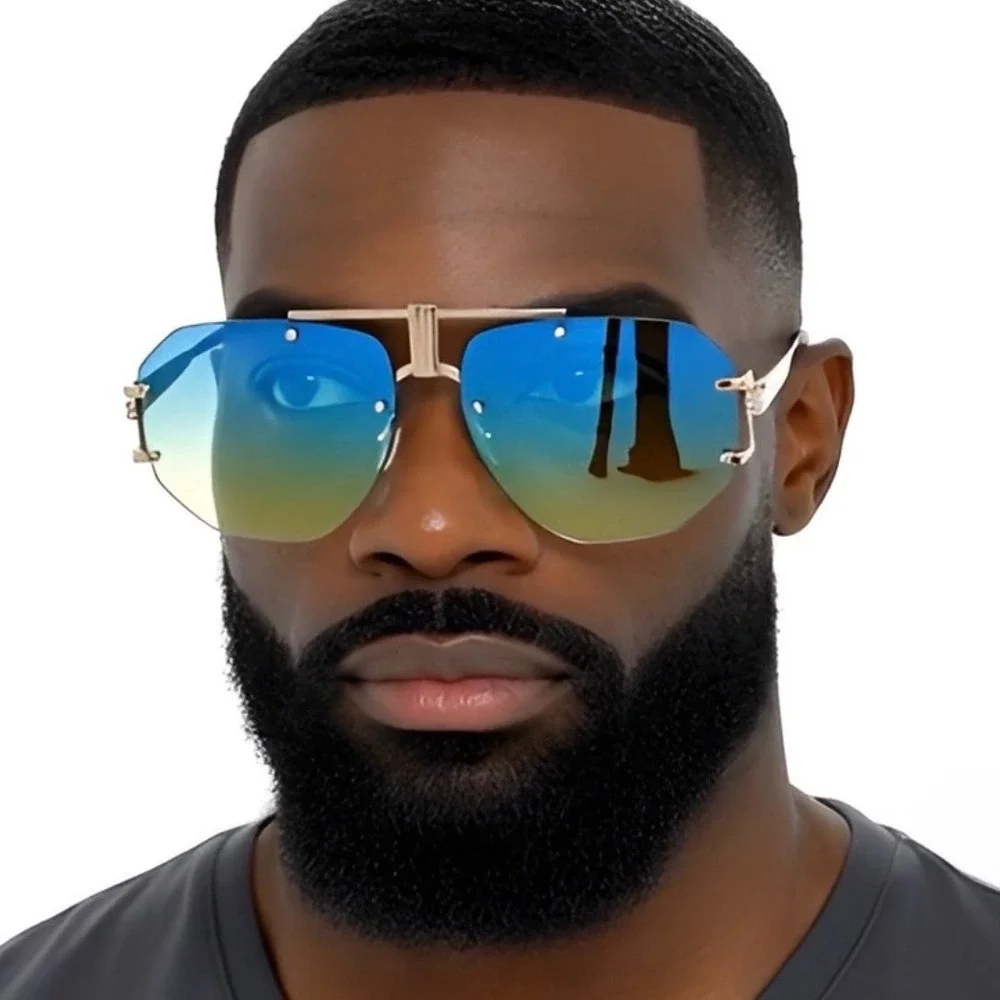 Sunglasses Unique Women MeGreen Yellow Lens Fashion Eyewear UV Protection Lentes